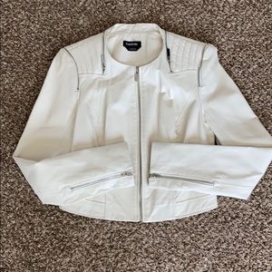 Bebe genuine leather jacket